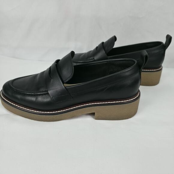 Everlane Mens Leather Penny Loafers Size 10.5 Casual Dress Crepe Sole main image 11